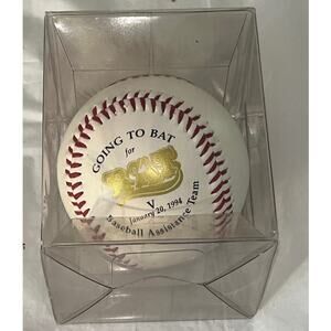 1994 B.A.T. Baseball Assistance Team Going to Bat Fotoball Display Case